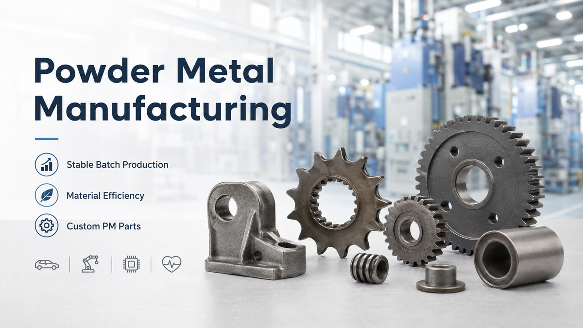 Powder Metal Manufacturing: Process, Materials, Benefits, and Custom PM Parts