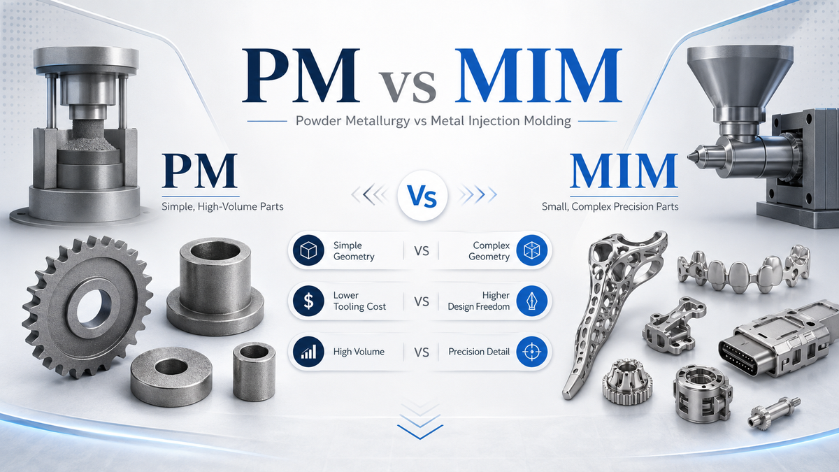 MIM vs PM: When to Choose Metal Injection Molding Over Traditional Powder Metallurgy