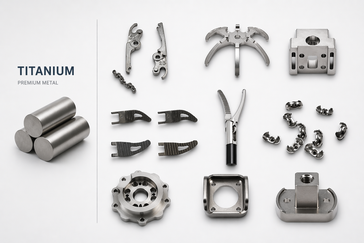 Precision Titanium MIM Components for Medical and Aerospace Use